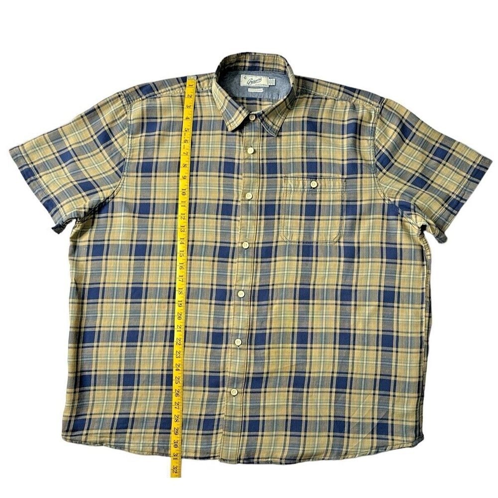 Grayers Men's Plaid Shirt XXL - 100% Cotton, Collared, Short Sleeves, Multicolor - Picture 5 of 11